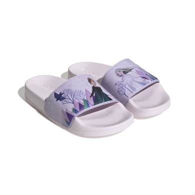 adidas Badeschuhe Adilette x Disney Die Eiskönigin Shower fliederviolett Kinder